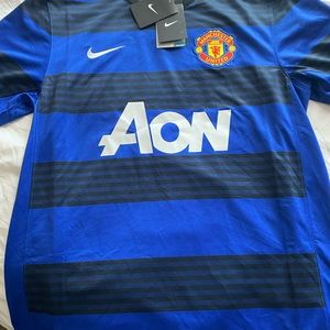 Nike dri-fit Manchester United AON authentic practice jersey mens size L Blue